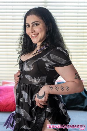 Curvy Trans Bambi Hart Hard Anal Pounding by Horny Roomate - Photo 263