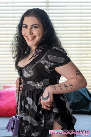 Curvy Trans Bambi Hart Hard Anal Pounding by Horny Roomate - Photo 265