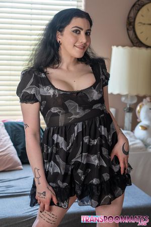 Curvy Trans Bambi Hart Hard Anal Pounding by Horny Roomate - Photo 279