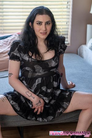 Curvy Trans Bambi Hart Hard Anal Pounding by Horny Roomate - Photo 307