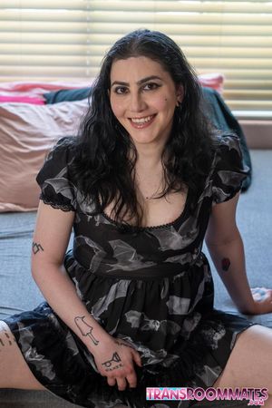 Curvy Trans Bambi Hart Hard Anal Pounding by Horny Roomate - Photo 313