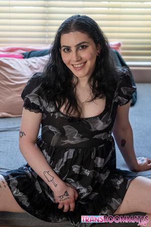 Curvy Trans Bambi Hart Hard Anal Pounding by Horny Roomate - Photo 314