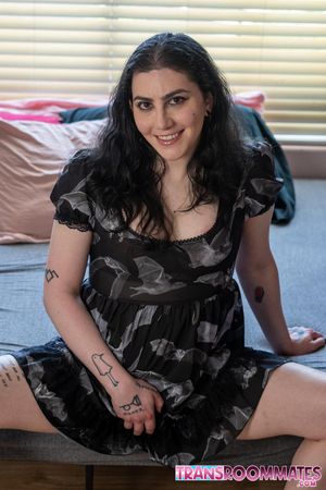 Curvy Trans Bambi Hart Hard Anal Pounding by Horny Roomate - Photo 315