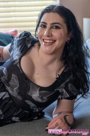 Curvy Trans Bambi Hart Hard Anal Pounding by Horny Roomate - Photo 338