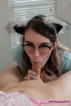 Petite Trans Kawaii Fiona Fucks a Submissive Trans Puppy-Girl - Photo 258