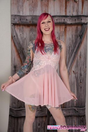 Trans Chastity Beauties Tease With Toys - Photo 3