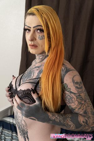 Grey and Ouija fuck each other like beasts—thick cocks, tight holes, and explosive, cum-soaked trans on trans action - Photo 179