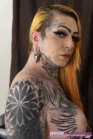 Grey and Ouija fuck each other like beasts—thick cocks, tight holes, and explosive, cum-soaked trans on trans action - Photo 239