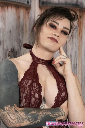 Busty Trans Lana Vesper Earns Massive Facial From Mia Macana - Photo 116