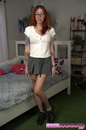 Passionate Trans Teens Explore Bareback Pleasure - Photo 96
