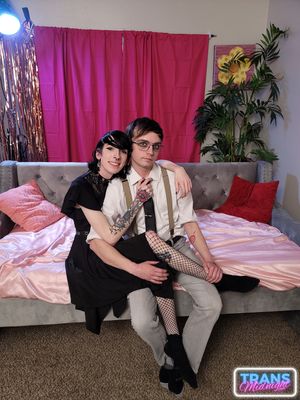 Goth Trans Teen Gabby Graveyard Hard Bareback - Photo 96
