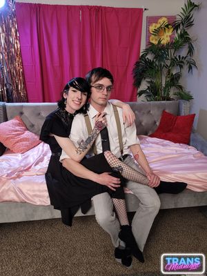 Goth Trans Teen Gabby Graveyard Hard Bareback - Photo 97