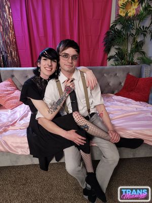Goth Trans Teen Gabby Graveyard Hard Bareback - Photo 98