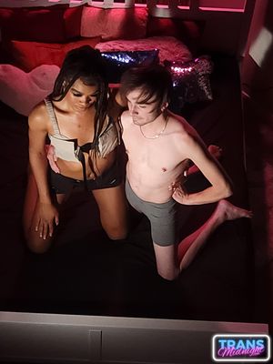 Ebony Trans Eros Orisha Takes Hard Cock Deep - Photo 156