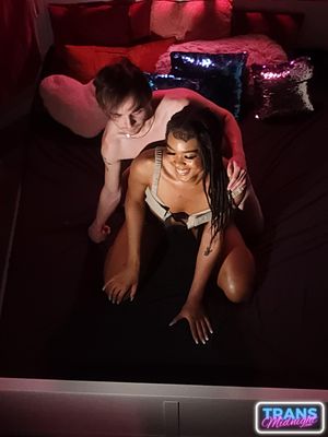Ebony Trans Eros Orisha Takes Hard Cock Deep - Photo 185