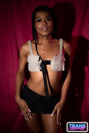 Ebony Trans Eros Orisha Takes Hard Cock Deep - Photo 340