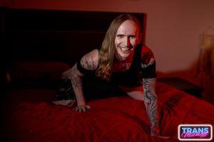 Cute Blonde Trans Jade Juniper Loves BBC Creampie - Photo 83