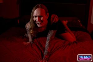 Cute Blonde Trans Jade Juniper Loves BBC Creampie - Photo 89