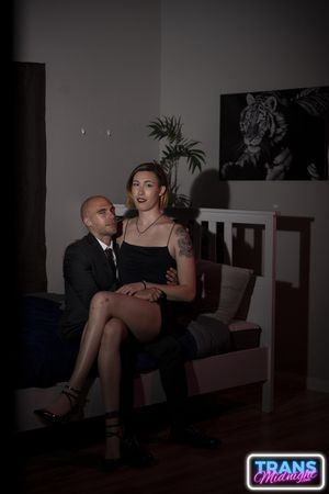 Beautiful Trans Bareback Anal with Her New Boss - Photo 167