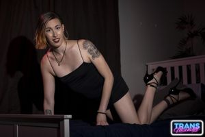 Beautiful Trans Bareback Anal with Her New Boss - Photo 45