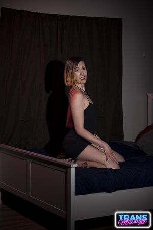 Beautiful Trans Bareback Anal with Her New Boss - Photo 48