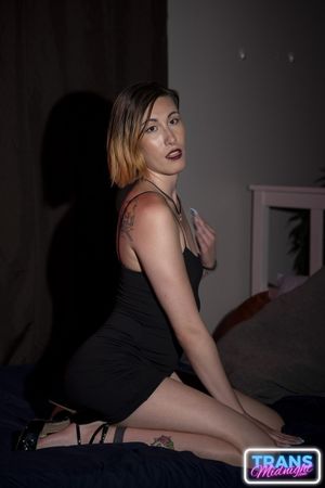 Beautiful Trans Bareback Anal with Her New Boss - Photo 55