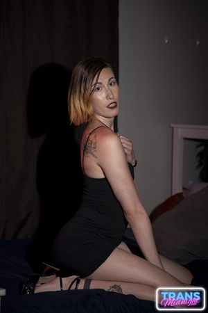 Beautiful Trans Bareback Anal with Her New Boss - Photo 56