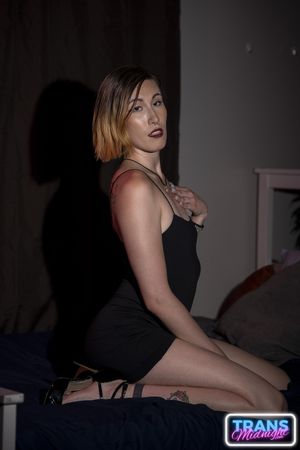 Beautiful Trans Bareback Anal with Her New Boss - Photo 57