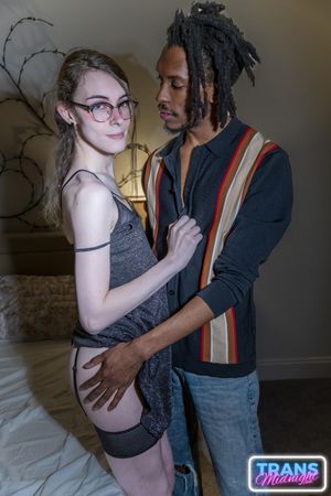 Petite Small Tits Trans Princess Emmy Intense BBC Anal Sex - Photo 83