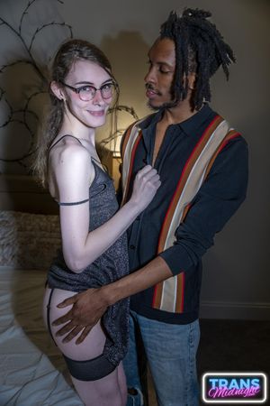 Petite Small Tits Trans Princess Emmy Intense BBC Anal Sex - Photo 84