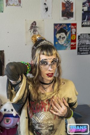 Skinny Trans Vikki Vexxx Gets Ravaged by Peter Hook - Photo 36