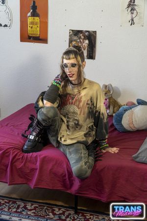 Skinny Trans Vikki Vexxx Gets Ravaged by Peter Hook - Photo 54