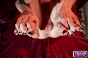 Petite Trans Gabby Graveyard Craves Fresh BBC Cum And Anal - Photo 84
