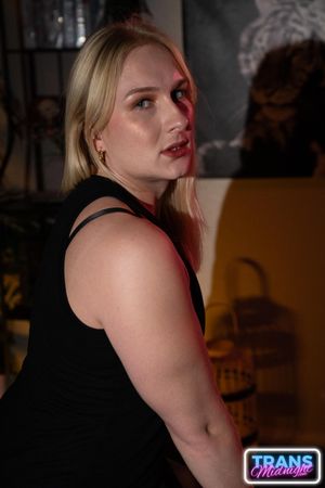 Sexy Trans Blaire Banks Dominates Buck's Ass - Photo 228