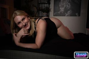 Sexy Trans Blaire Banks Dominates Buck's Ass - Photo 247