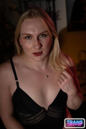 Sexy Trans Blaire Banks Dominates Buck's Ass - Photo 255