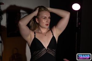 Sexy Trans Blaire Banks Dominates Buck's Ass - Photo 262