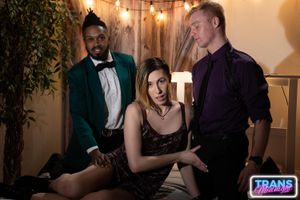 Asian Trans Riley Ivy Takes Two Cocks For 100th Scene - Photo 108