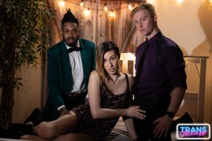 Asian Trans Riley Ivy Takes Two Cocks For 100th Scene - Photo 109