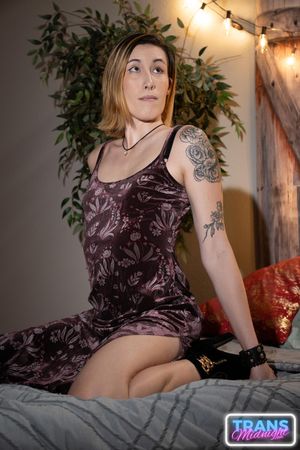 Asian Trans Riley Ivy Takes Two Cocks For 100th Scene - Photo 38