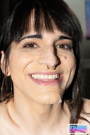 Sexy Trans Ceyba Sol Gets Facial BBC Explosion - Photo 281