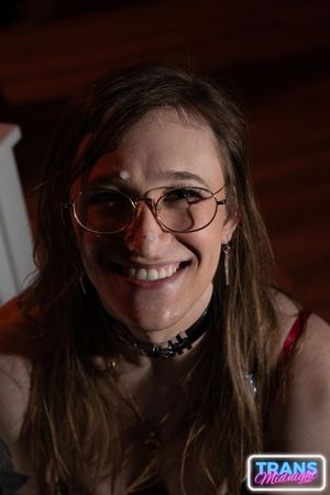 Lingerie Trans Kammy Sutra Takes BBC And Facial - Photo 13