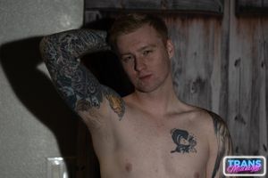 Leah deepthroats Silas, rides hard in reverse cowgirl, then cums on her tummy while he blasts her tits - Photo 135