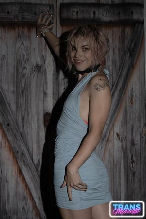 Dream Divyne, a gorgeous blonde trans, seduces a lucky guy with her alluring dick, leading to intense anal pleasure and a hot finish - Photo 2