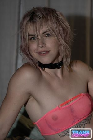 Dream Divyne, a gorgeous blonde trans, seduces a lucky guy with her alluring dick, leading to intense anal pleasure and a hot finish - Photo 60