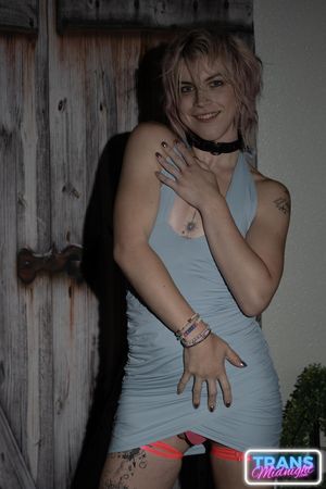 Dream Divyne, a gorgeous blonde trans, seduces a lucky guy with her alluring dick, leading to intense anal pleasure and a hot finish - Photo 8