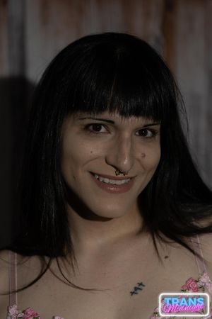 At midnight, Mia, a hot transsexual with a huge and sweet cock, takes a guy's massive dick deep in her throat and ass, screaming with pleasure - Photo 7