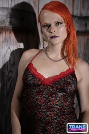 Transsexual goddess worships his black cock while he drills her ass raw - Photo 9