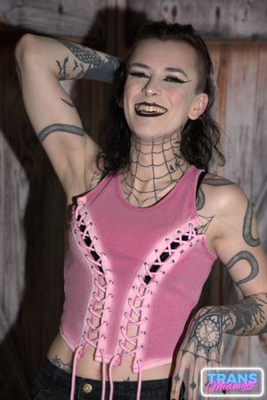 Viviana Rose, the transgender star, takes a big cock deep in her throat and ass - Photo 23