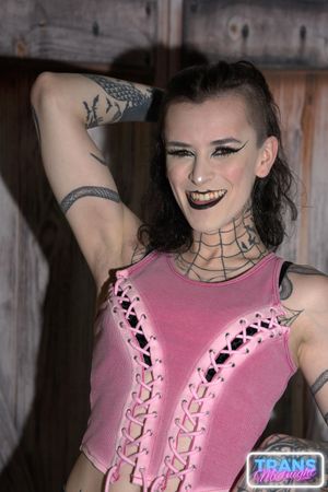 Viviana Rose, the transgender star, takes a big cock deep in her throat and ass - Photo 25